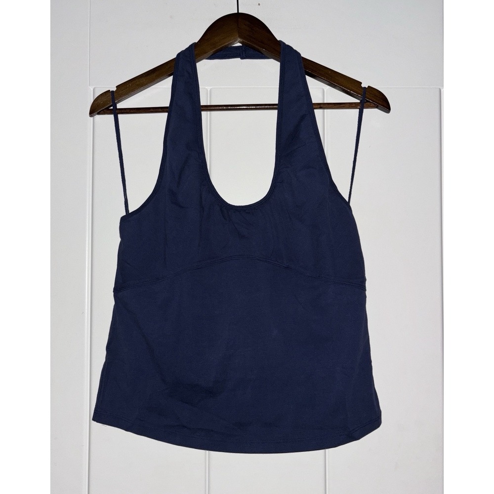 Free People We The Free Charli All Night Semi Fit Crop Halter Tank Top XL NEW